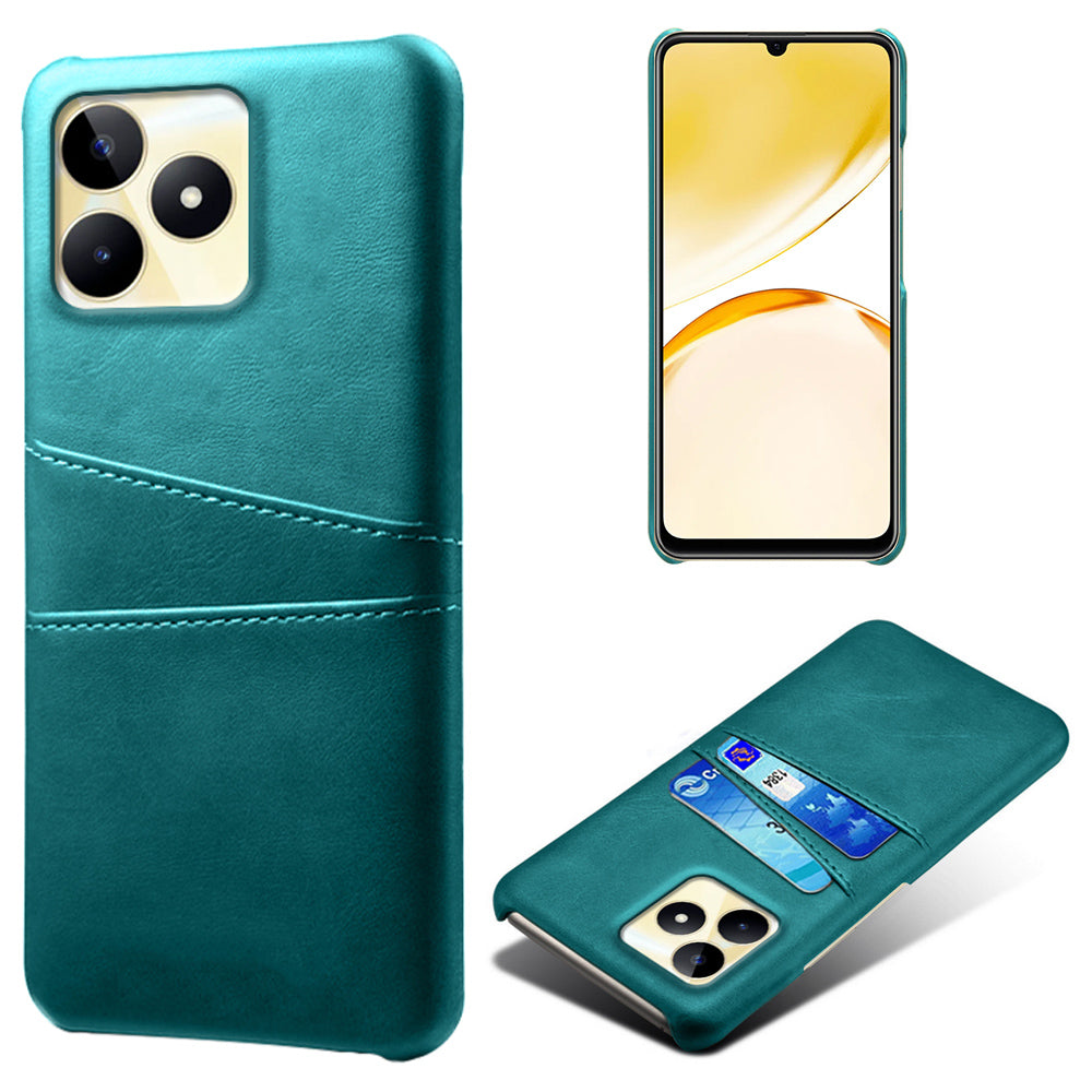 For Realme Narzo N53 4G Cell Phone Case Hard PC Cover with 2 Card Holders For Realme Narzo N53 4G Cell Phone Case Hard PC Cover with 2 Card Holders